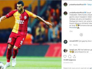 Belhanda’dan taraftarlara teşekkür