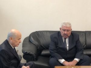Bahçeli’den Semih Yalçın’a taziye ziyareti