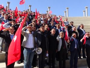 Kütahya’da Mehmetçiğe destek yürüyüşü