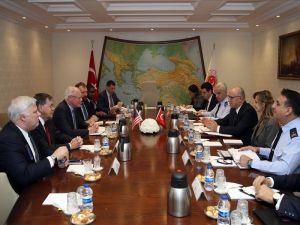 Milli Savunma Bakan Yardımcısı Karaosmanoğlu ve Jeffrey görüşmesi