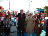 Cumhurbaşkanı Erdoğan, dünya çocuklarını ağırladı