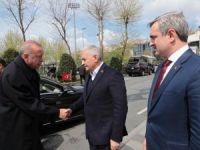 Cumhurbaşkanı Erdoğan, Yıldırım, Özhaseki ve bazı belediye başkanları ile görüştü