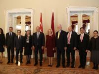 Bakan Çavuşoğlu, Letonya Meclis Başkanı Murniece ile görüştü