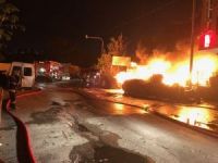 Ankara’da lastikçiler sitesinde yangın: 4 dükkan kül oldu