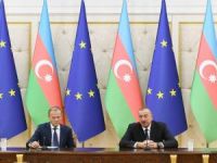 AB Konseyi Başkanı Tusk: ”AB, Azerbaycan’ın egemenliğini, bağımsızlığını ve toprak bütünlüğünü desteklemektedir”