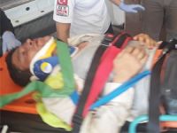 İskeleden düşen işçi yaralandı