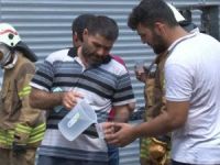 Sultangazi’de karton atölyesinde yangın