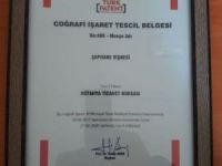 Şaphane vişnesine tescil belgesi