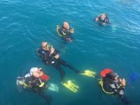 Üsküdar’da su altı temizliği için dalış yaptılar