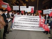 AK Parti Gençlik Kolları’ndan Fransa Büyükelçiliği önünde ’Charlie Hebdo’ protestosu