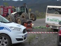 Takla atan traktörde 1 kişi öldü, 1 kişi yaralandı