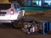 Motosiklet sürücüsünü kullandığı ekipmanlar kurtardı
