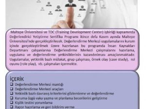 Değerlndirici Yetiştirme Sertifika Programı İkinci Kez Maltepe’te