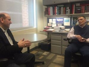 Nobel Ödüllü Aziz Sancar İle İZÜ Rektörü Prof. Dr. Mehmet Bulut Bir Araya Geldi