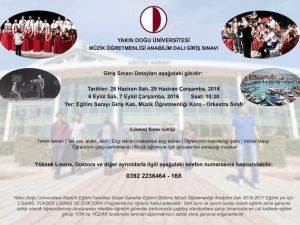 Ydü, Müzik Öğretmenliği Bölümü’ne Öğrenci Alacak