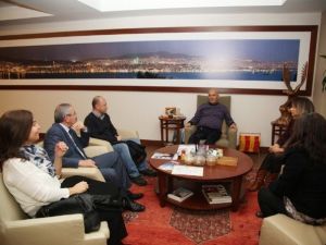 Öğretmenlerden Başkan Altınok Öz’e Ziyaret