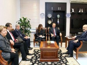 Yök Başkanı Saraç, Ab Türkiye Delegasyonu Başkanı Berger İle Görüştü