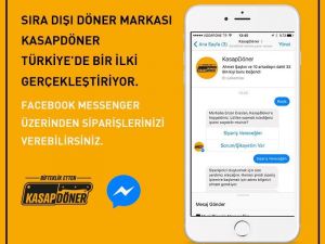 KasapDöner, Messenger üzerinden sipariş sistemi başlattı