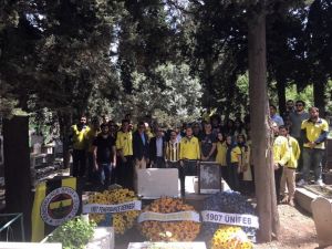 1907 ÜNİFEB, Necip Okaner’in mezarını yeniledi
