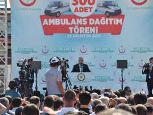Başbakan Yıldırım 300 ambulansın dağıtım törenine katıldı