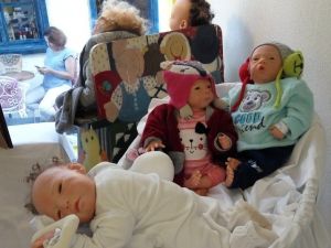 Bebekler ve resimler Alaçatı’da buluştu