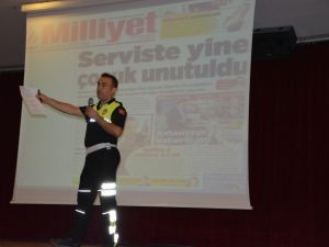 Aliağa’da servis sürücülerine eğitim