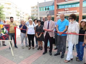 Resim sergisinin açılışını Başkan Şirin gerçekleştirdi