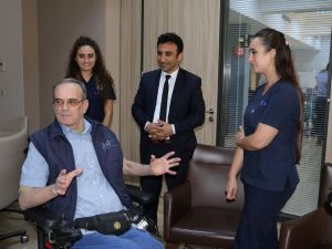 Evde bakımdan faydalanan yaşlı adamdan teşekkür