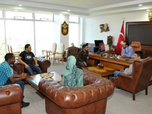 Uluslararası öğrencilerden ADÜ Rektörü Bircan’a teşekkür ziyareti