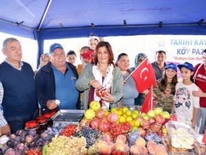 Başkan Çerçioğlu tarihi Kavaklı köy pazarını açtı