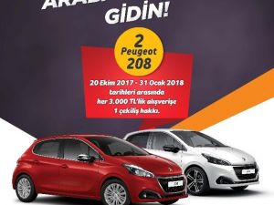 3 bin TL’ye Peugeot otomobil kazanma fırsatı