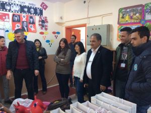 Kreş öğrencilerinden ilkokul öğrencilerine destek