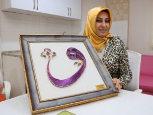 Çiviyle telin aşkı filografiyle hayat buldu