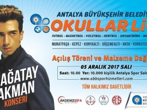 Okullar Ligi heyecanı Çağatay Akman konseriyle başlıyor