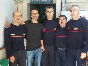 Kahraman itfaiyeci taburcu oldu