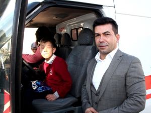 Engelli öğrencinin hayalini kaymakam gerçekleştirdi