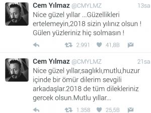 Ünlü isimlerin yeni yıl mesajları