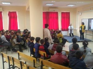 Saruhanlılı öğrencilere verem eğitimi