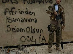 Simavlı askerler Afrin’den selam gönderdi