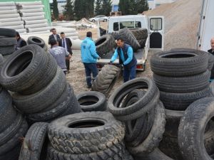 Ömrünü tamamlayan lastikler ekonomiye kazandırılıyor