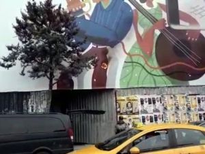 Eski Maksim Gazinosu yerindeki otel inşaatında yangın