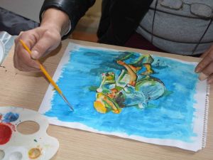 Hayallerini tuvale yansıtıyorlar