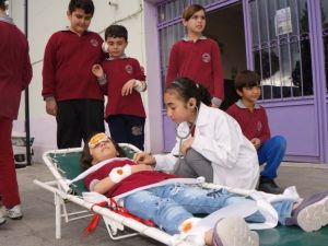 Sarıgöl 4 Eylül İlkokulunda başarılı tatbikat