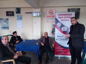 Çavdarhisar köylerinde bağımlılık eğitimi