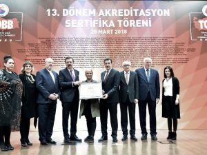 TOBB’dan ASO’ya 5 yıldızlı  A sınıfı akreditasyon sertifikası