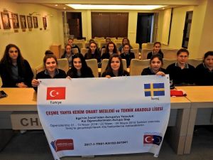 Çeşmeli öğrenciler, İsveç’te Çeşme’yi tanıtacak