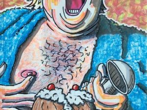 Ünlü oyuncu Jim Carrey, Trump’ı çığlık atarken resmetti