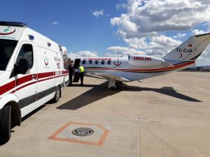 Ambulans uçak Aras için havalandı