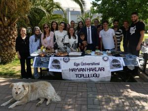 Egeli gençler, can dostları yararına kermes düzenledi