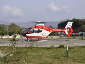 Hava ambulansı Milas’ta prematüre bebek için uçtu